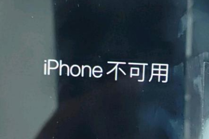 中平镇苹果服务网点分享锁屏界面显示“iPhone 不可用”如何解决 