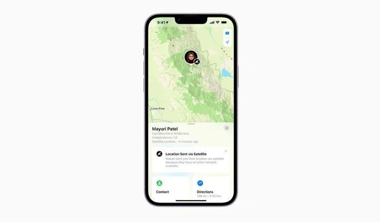 中平镇苹果14维修分享iPhone14系列中 FindMy功能通过卫星分享位置方法教程 