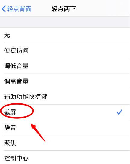 中平镇苹果手机维修分享iPhone12如何启用双击截屏 